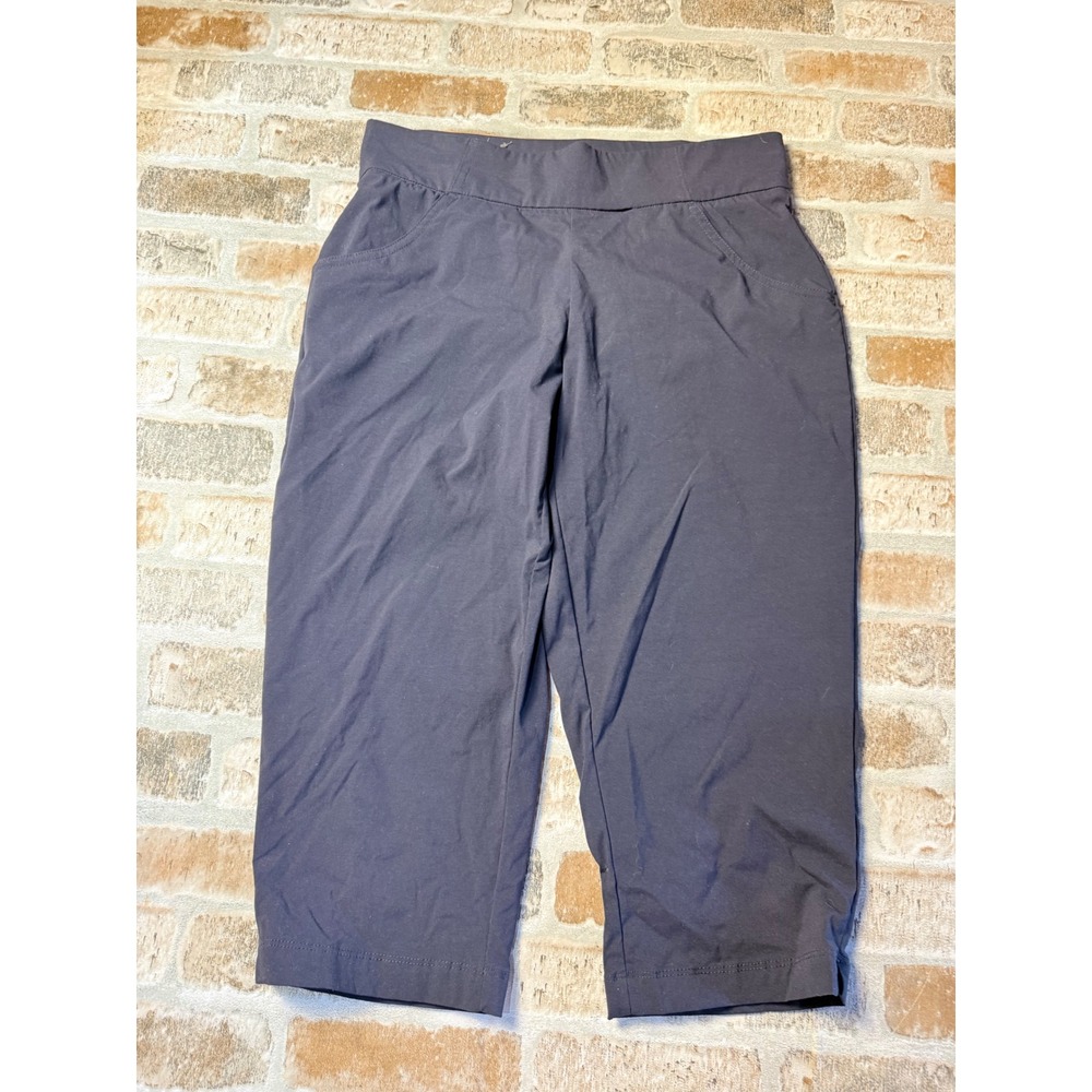 Columbia Anytime Casual Capri Pants Navy Blue Stretch Outdoor Hiking Womens Sm